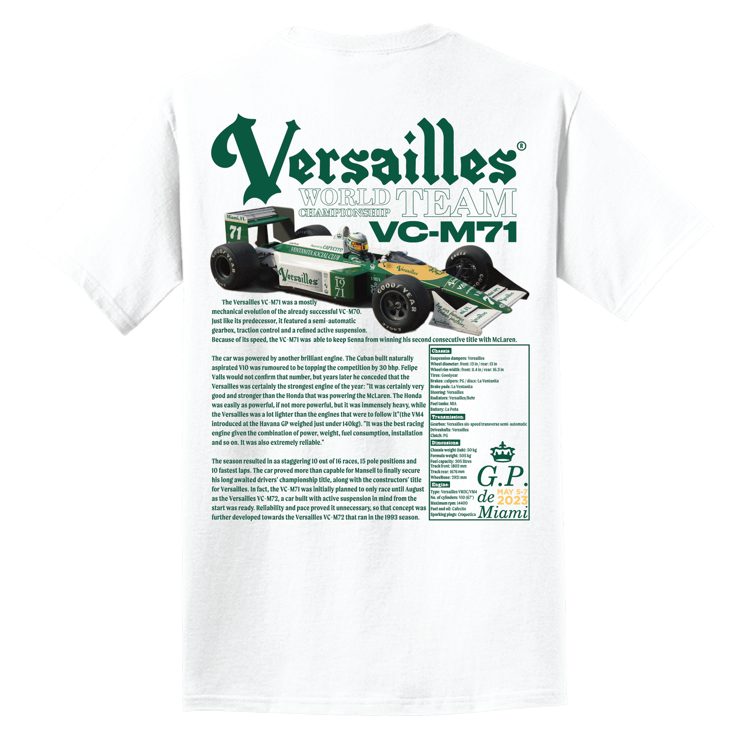 Versailles Grand Prix, Limited Edition